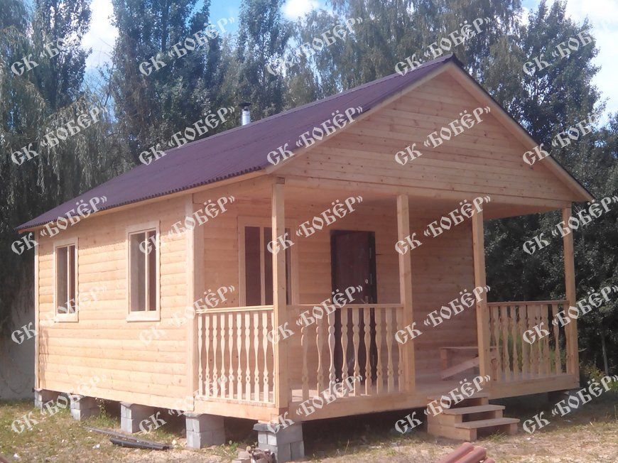 Баня из бруса 6x7 в Химках